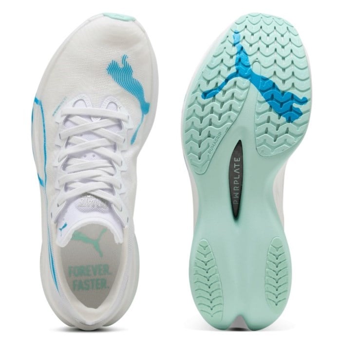 Puma Deviate Nitro Elite 3 - Mens Running Shoes - White/Speed Blue