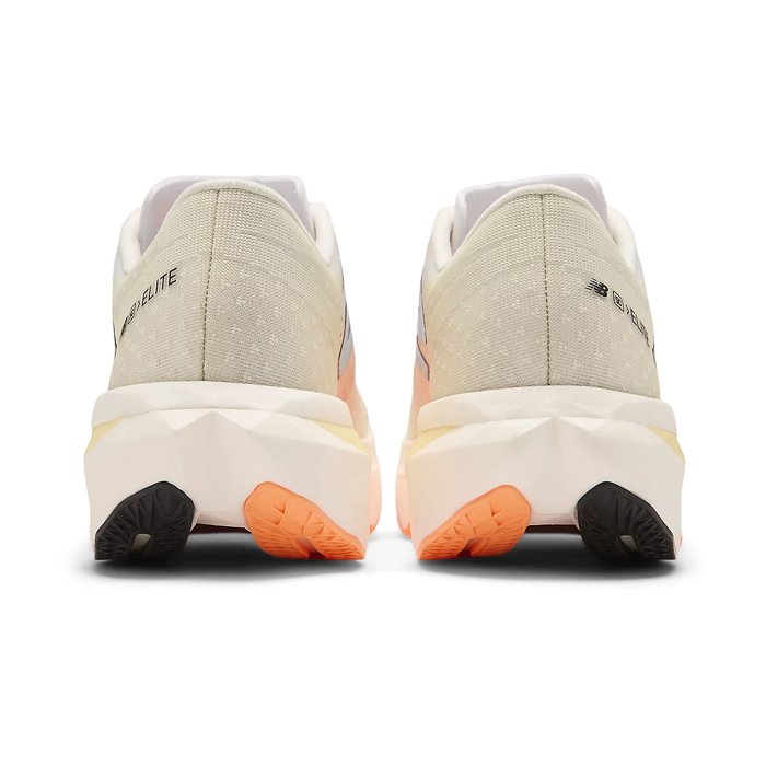 New Balance FuelCell SuperComp Elite v4 - Mens Road Racing Shoes - White/Angora/Hot Mango