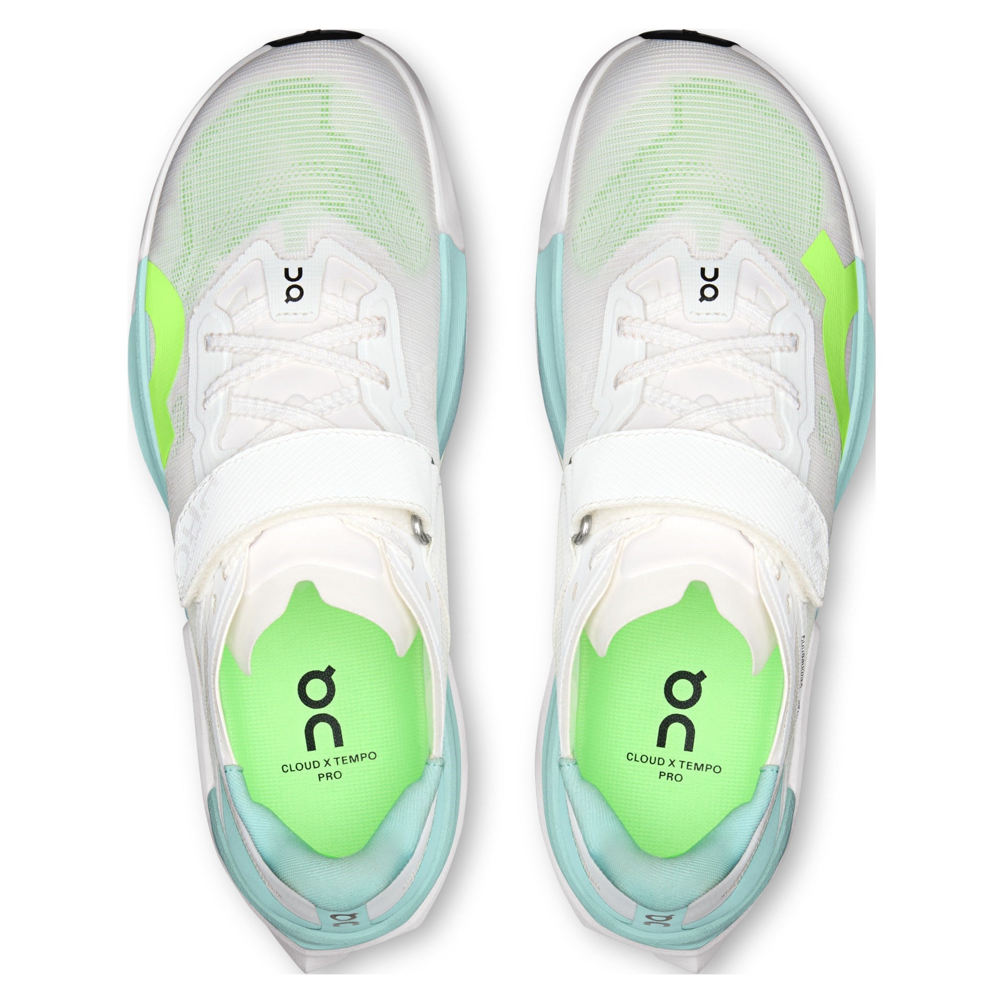 On Cloud X Tempo Pro - Mens Training Shoes - White/Celeste - image 5