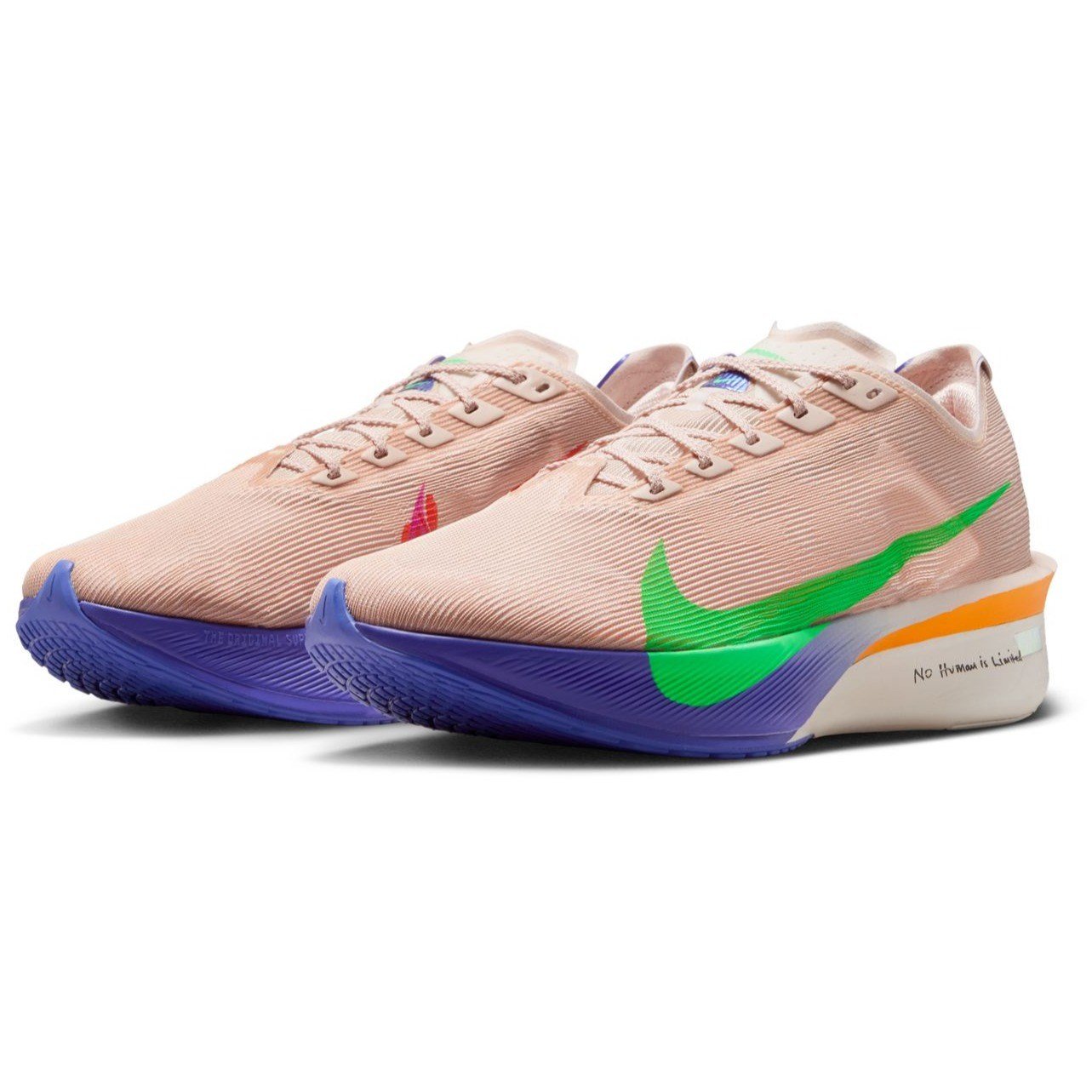 Nike ZoomX Vaporfly 4 EK - Mens Racing Shoes - Slit Red/Green Shock/Fire Pink