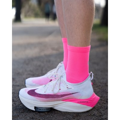 SHYU Quarter Crew Racing Socks - Pink/Pink/Pink