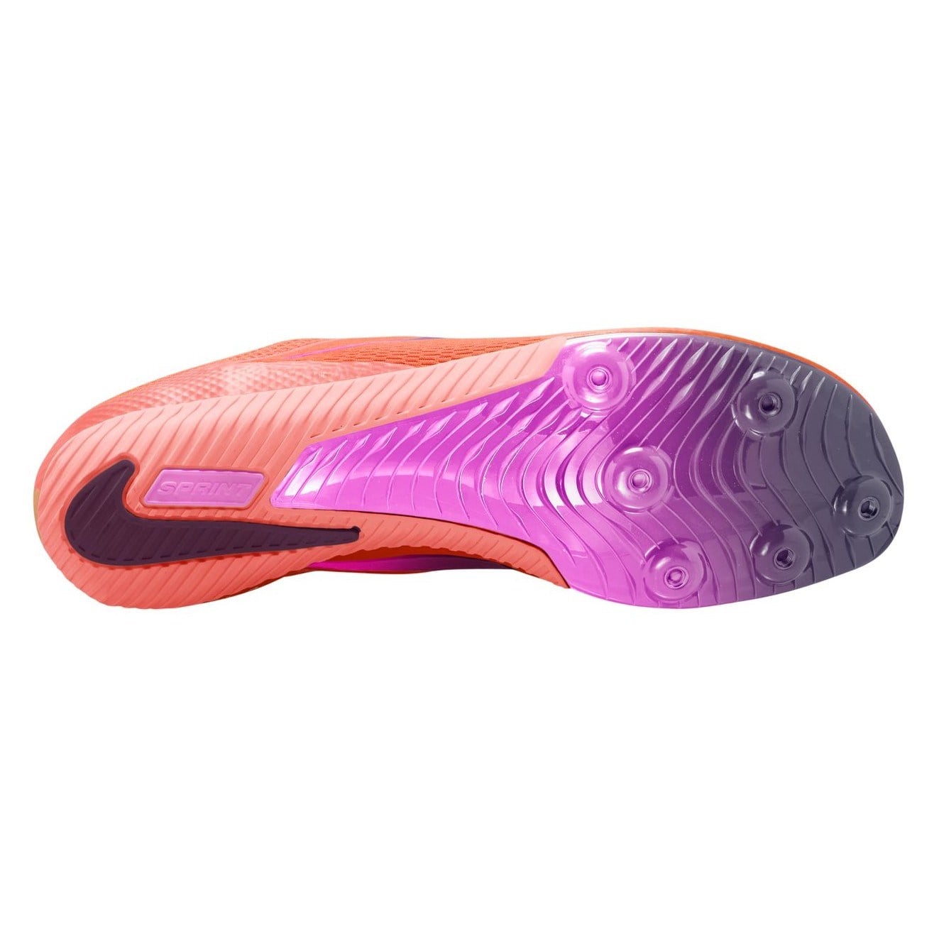 Nike Zoom Rival Sprint - Unisex Sprint Spikes - Hyper Orange/Pink Spell/Hyper Crimson - image 4