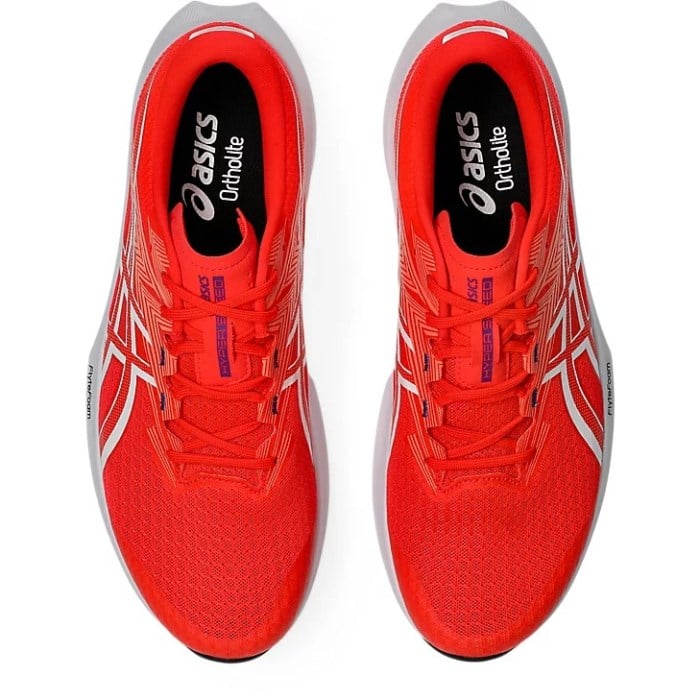 Asics Hyper Speed 5 - Mens Racing Shoes - Flash Red/White