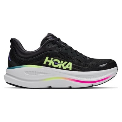Hoka Bondi 9 - Mens Running Shoes - Black/Neon Yuzu