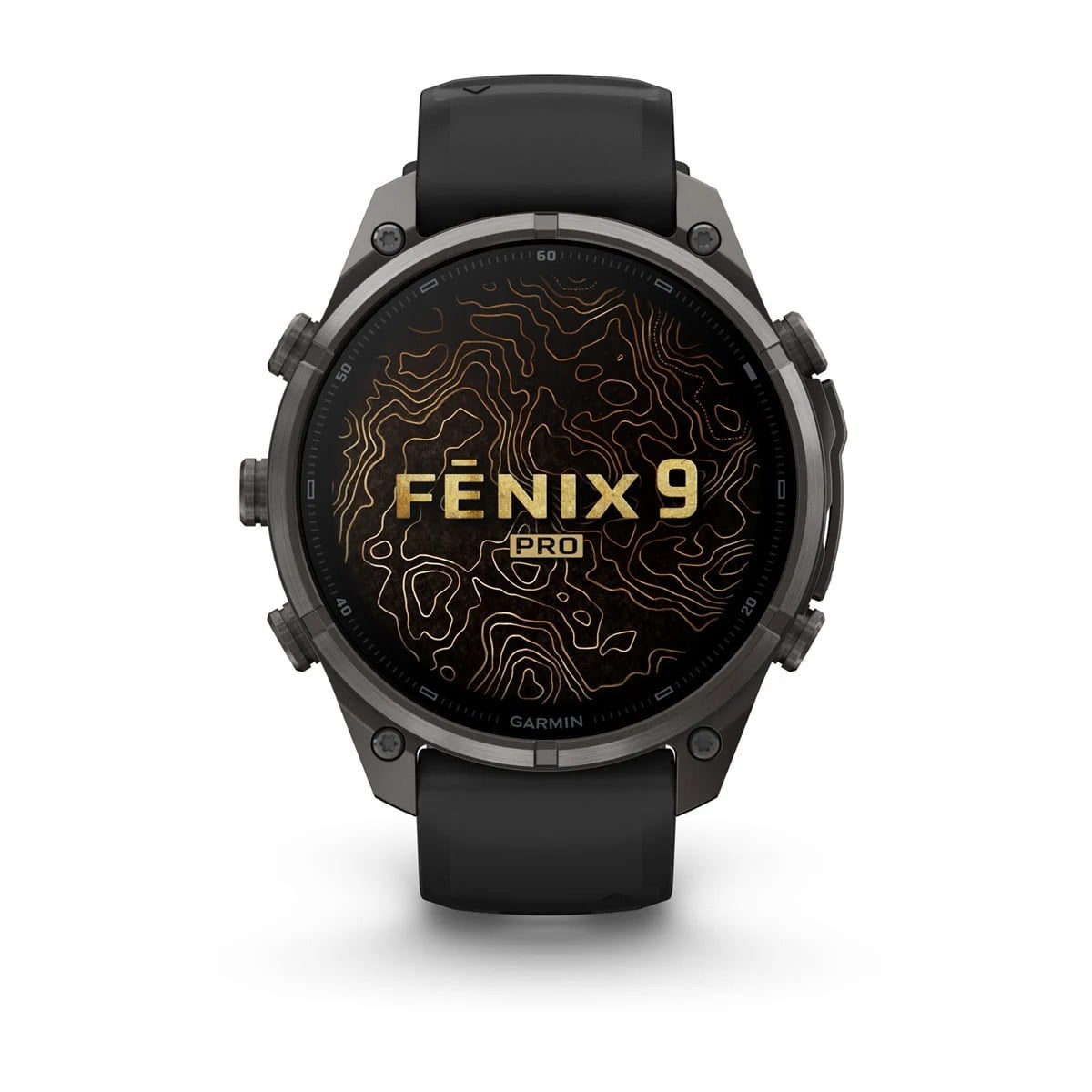 Garmin Fenix 9 Pro 47mm Premium Multisport Smartwatch - Carbon Grey DLC Titanium with Black/Pebble - Carbon Grey DLC Titanium with Black/Pebble Grey Silicone Band - image 2