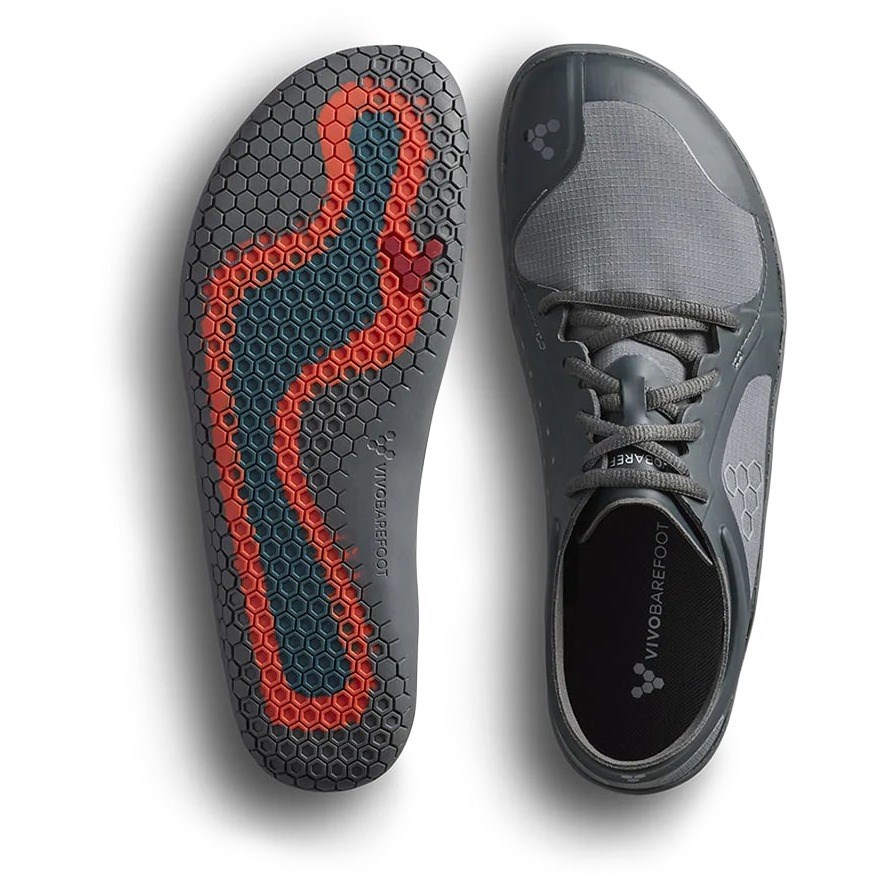 Vivobarefoot Primus Lite IV All Weather - Mens Running Shoes - Dark Shadow