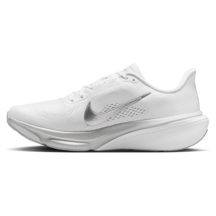 Nike Pegasus 42 - Womens Running Shoes - White/Metallic Silver/Wolf Grey