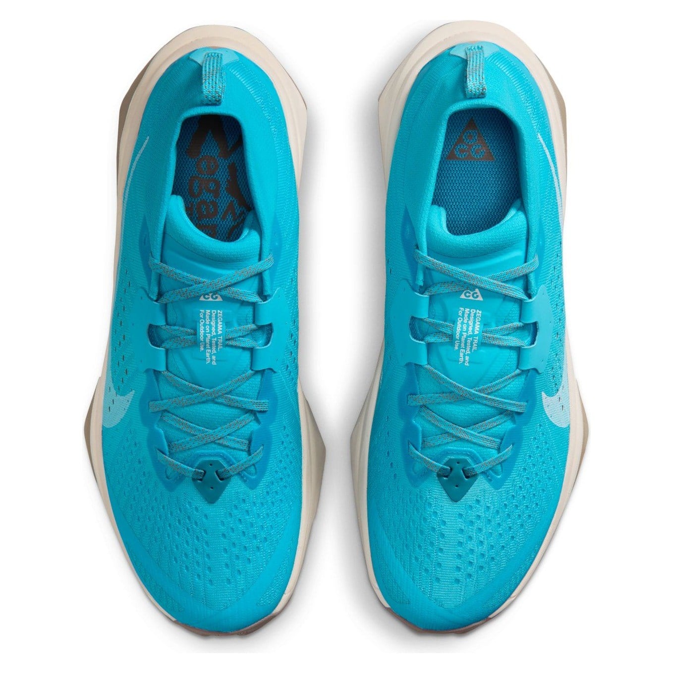 Nike ACG Zegama - Mens Trail Running Shoes - Baltic Blue/White/Light Orewood Brown