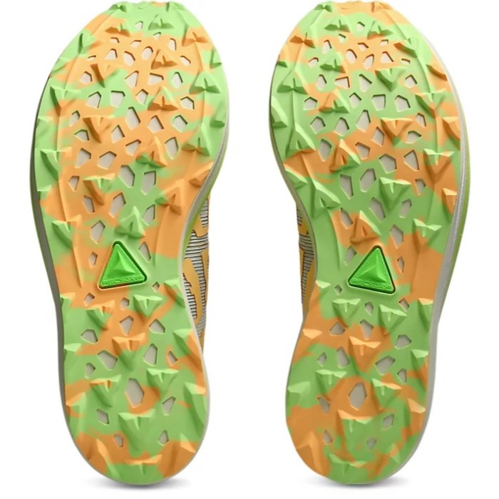 Asics Metafuji Trail - Unisex Trail Running Shoes - Cream/Orange Glow