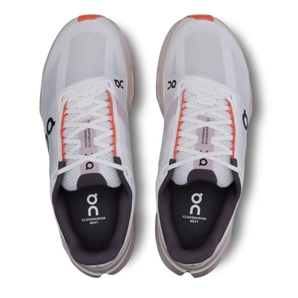 On Cloudsurfer Next - Womens Running Shoes - White/Flame