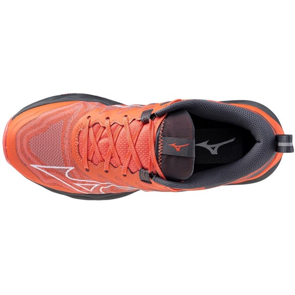 Mizuno Wave Daichi 8 - Womens Trail Running Shoes - Hot Coral/White/Turbulence