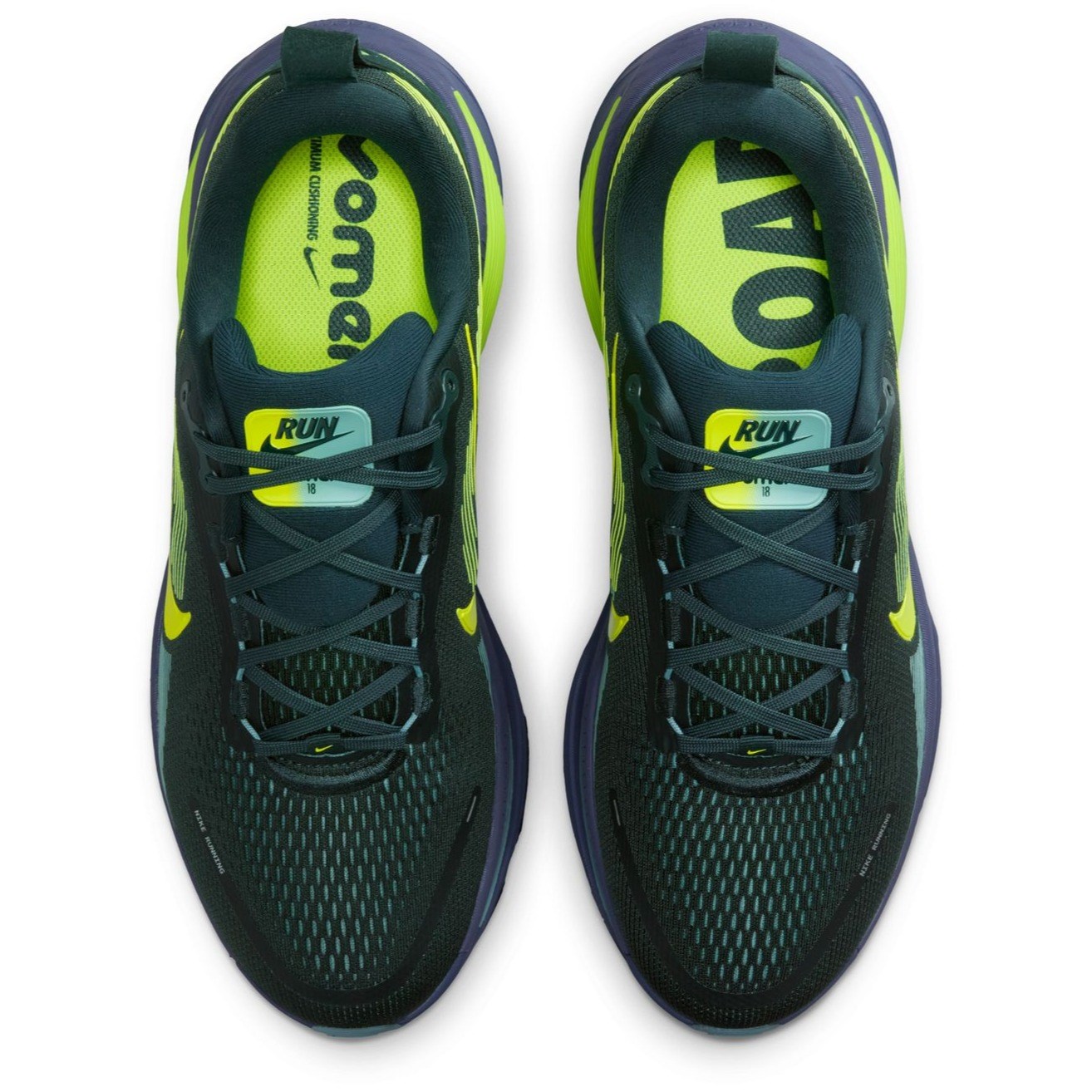 Nike Vomero 18 - Mens Running Shoes - Seaweed/Volt/Cannon/Sanded Purple