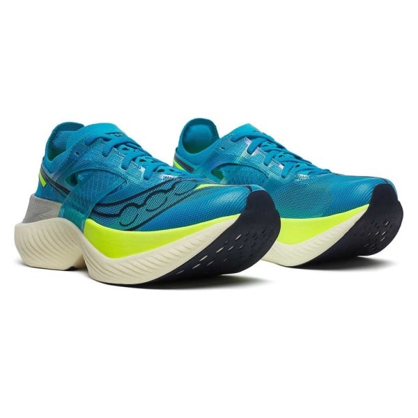 Saucony Endorphin Elite - Womens Road Racing Shoes - ViziBlue/Citron
