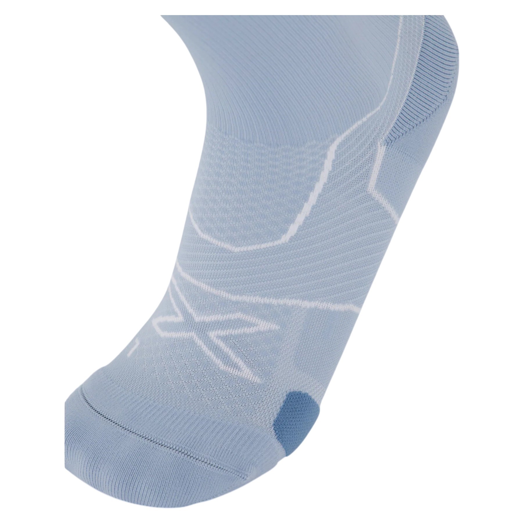 2XU Vectr Cushion Crew - Unisex Running Socks - Bay/Blue Shade - image 3