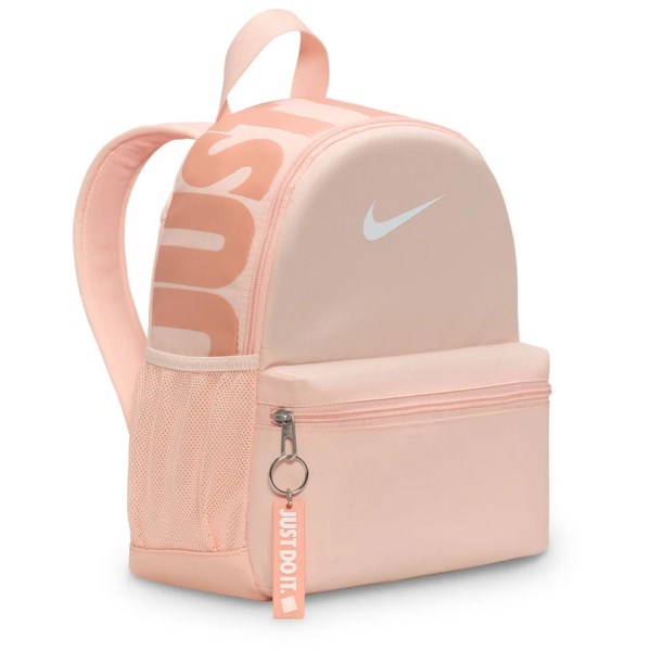 Nike Brasilia JDI Kids Mini Backpack Bag - Washed Coral/Apricot Agate/Summit White