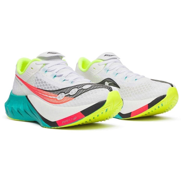 Saucony Endorphin Pro 4 - Womens Road Racing Shoes - White/Mutant
