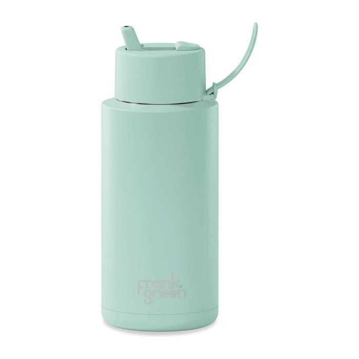 Frank Green Ceramic Reusable Straw Lid 1L Bottle - Peppermint