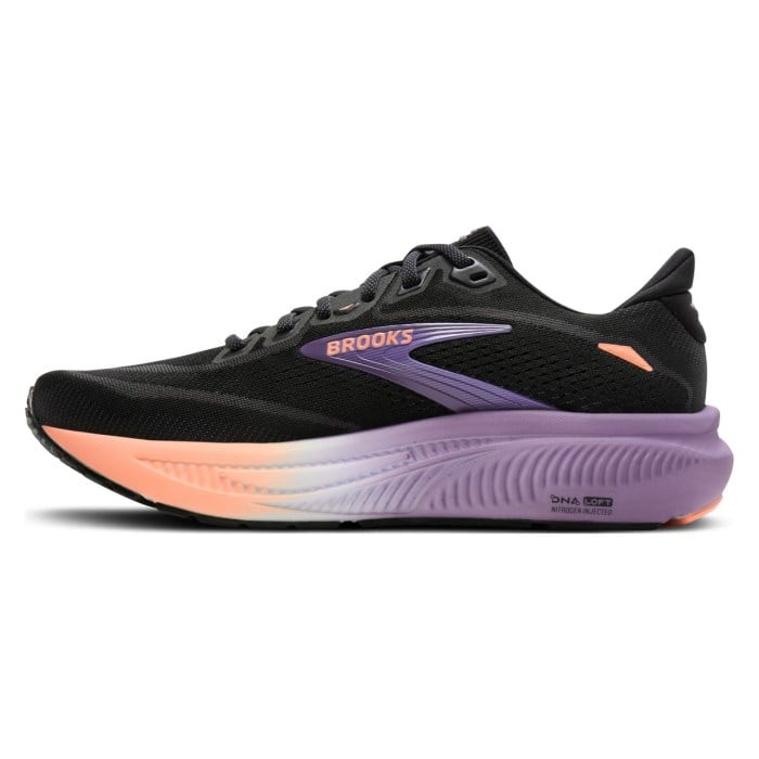 Brooks Ghost 18 - Womens Running Shoes - Black/Mulled Grape/Peach - image 2