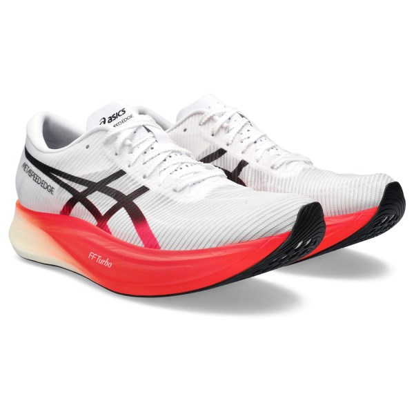 Asics MetaSpeed Edge+ - Unisex Road Racing Shoes - White/Black