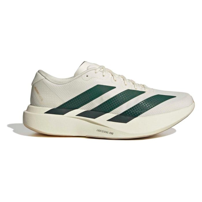 adidas Adizero Evo SL Woven - Mens Running Shoes - Off White/Collegiate Green/Royal Blue