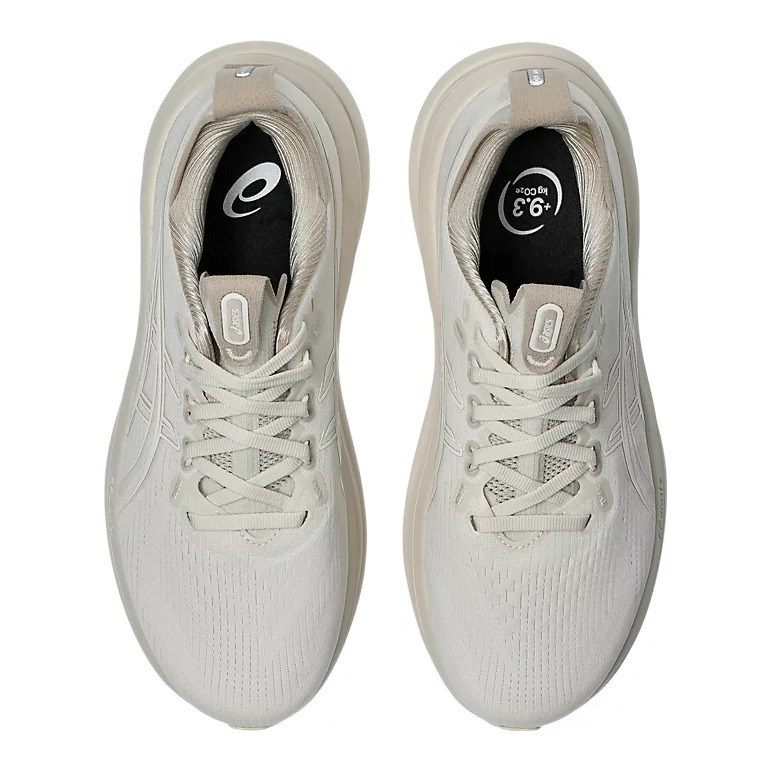Asics Gel Nimbus 28 - Womens Running Shoes - Soft Oat/Cream - image 3
