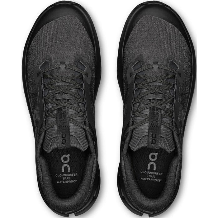On Cloudsurfer Trail 2 WP - Mens Trail Running Shoes - Black/Black