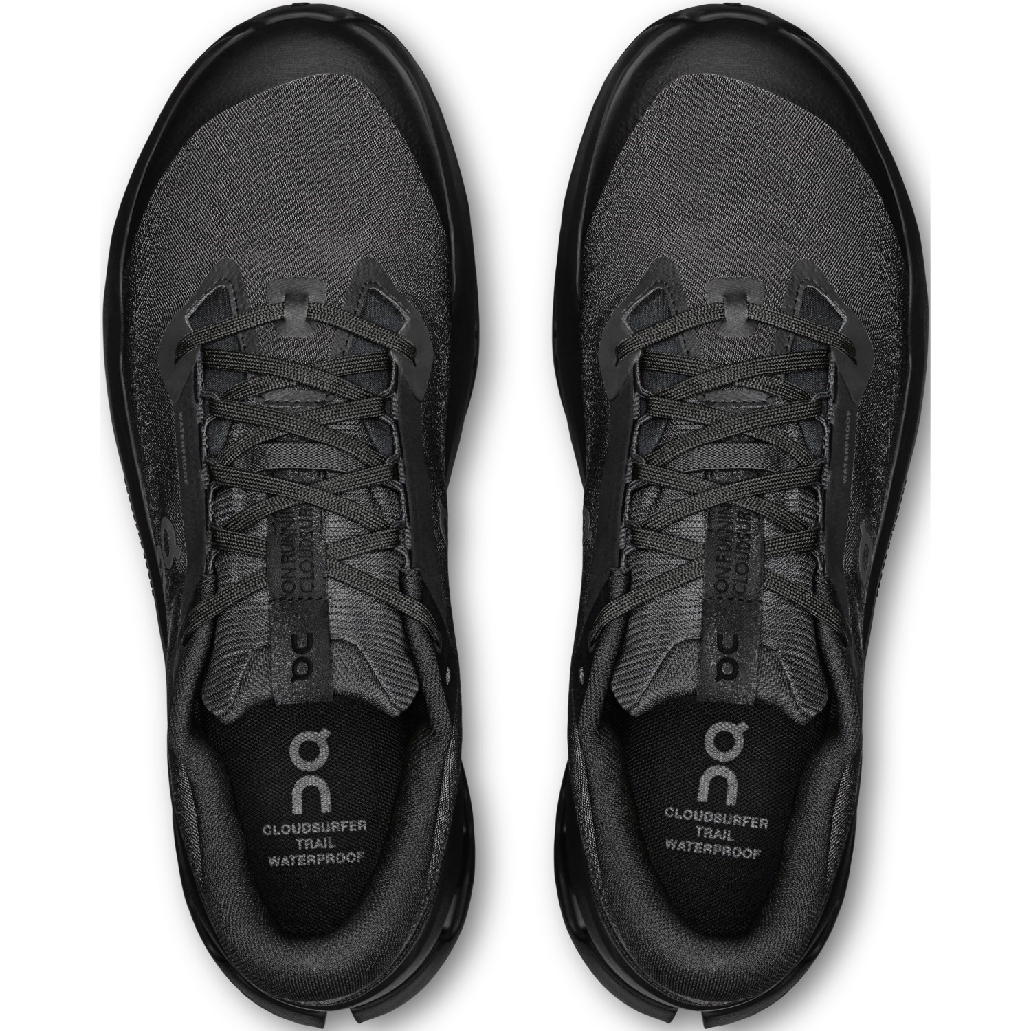 On Cloudsurfer Trail 2 WP - Mens Trail Running Shoes - Black/Black