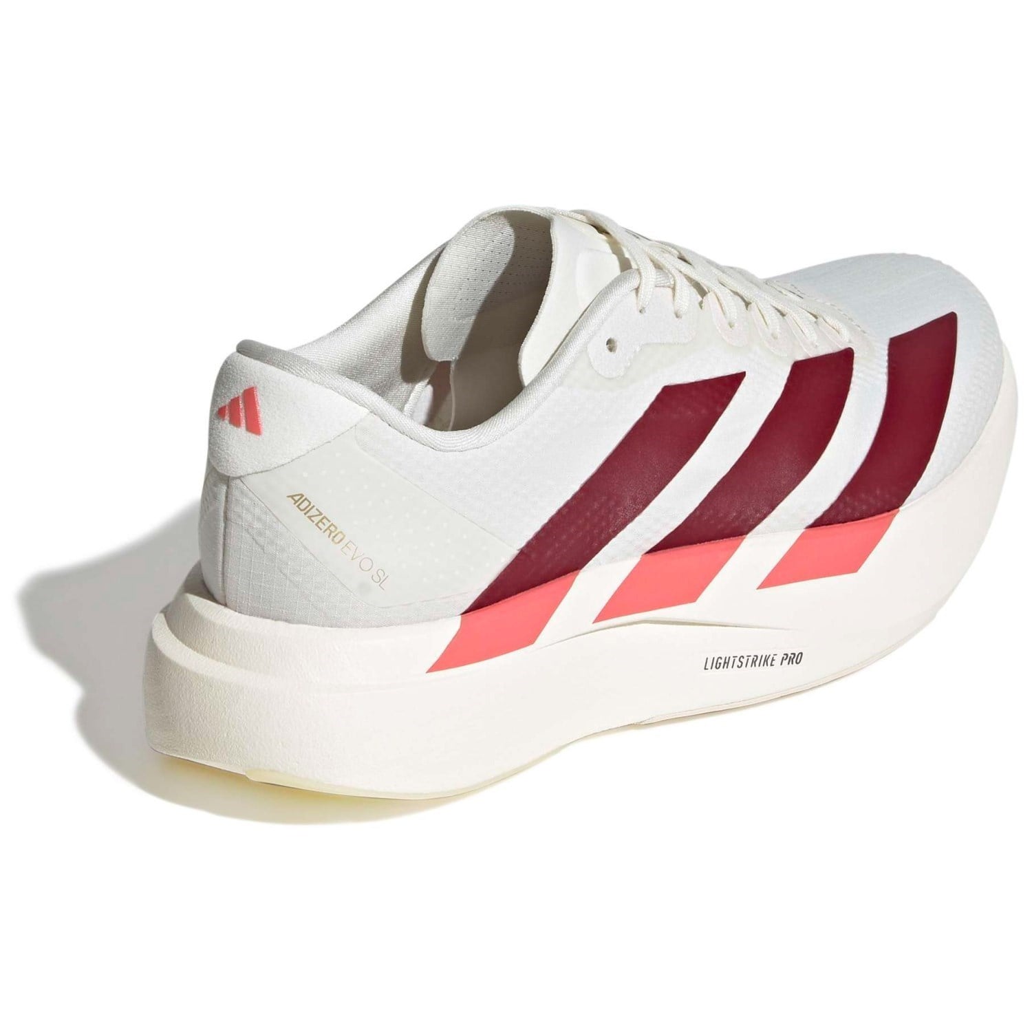 adidas Adizero Evo SL Woven - Womens Running Shoes - Off White/Shadow Red/Preloved Scarlet