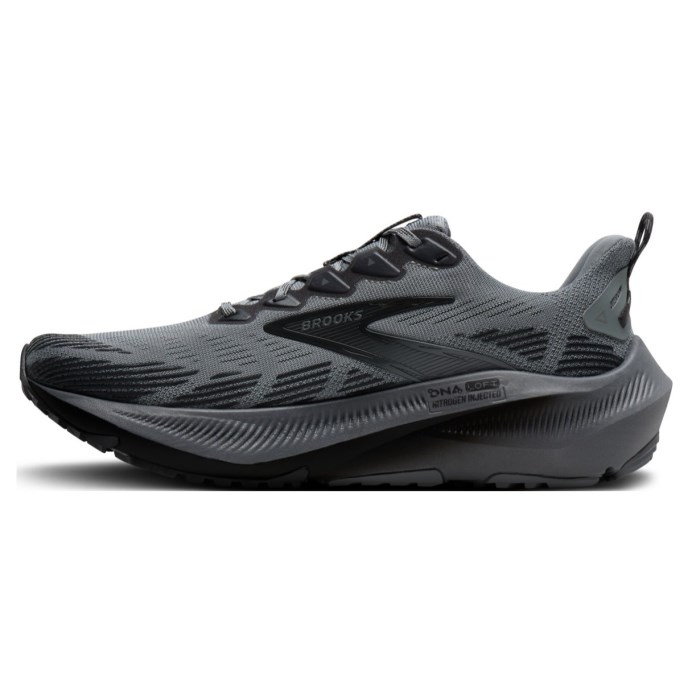 Brooks Ghost Trail - Mens Trail Running Shoes - Gray/Gray/Blackened Pearl