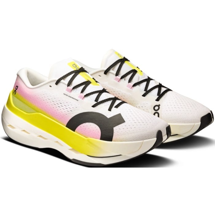 On Cloudboom Max - Mens Running Shoes - Lime/Raspberry