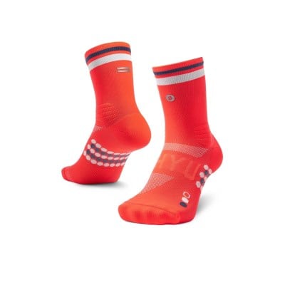 SHYU Crew Racing Socks - Poppy/White/Pencil