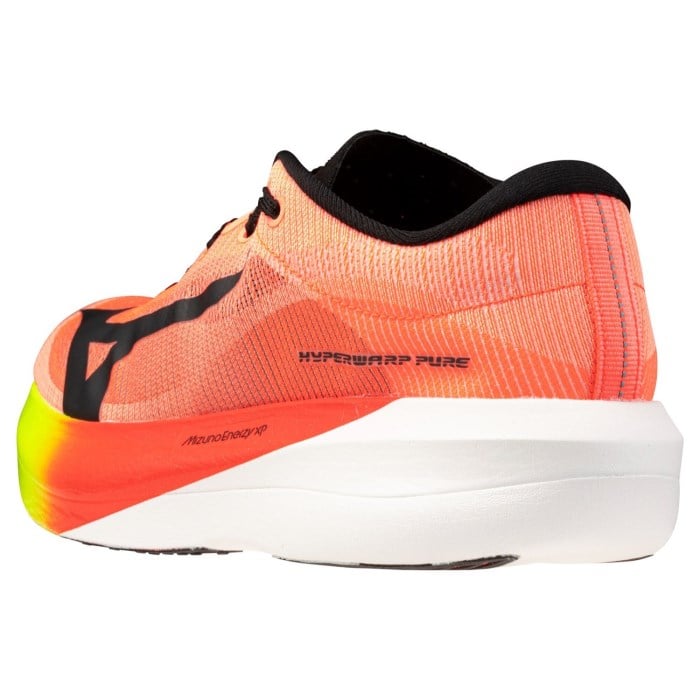 Mizuno Hyperwarp Pure - Unisex Racing Shoes - Lava Orange/Black/Lightning Yellow - image 6