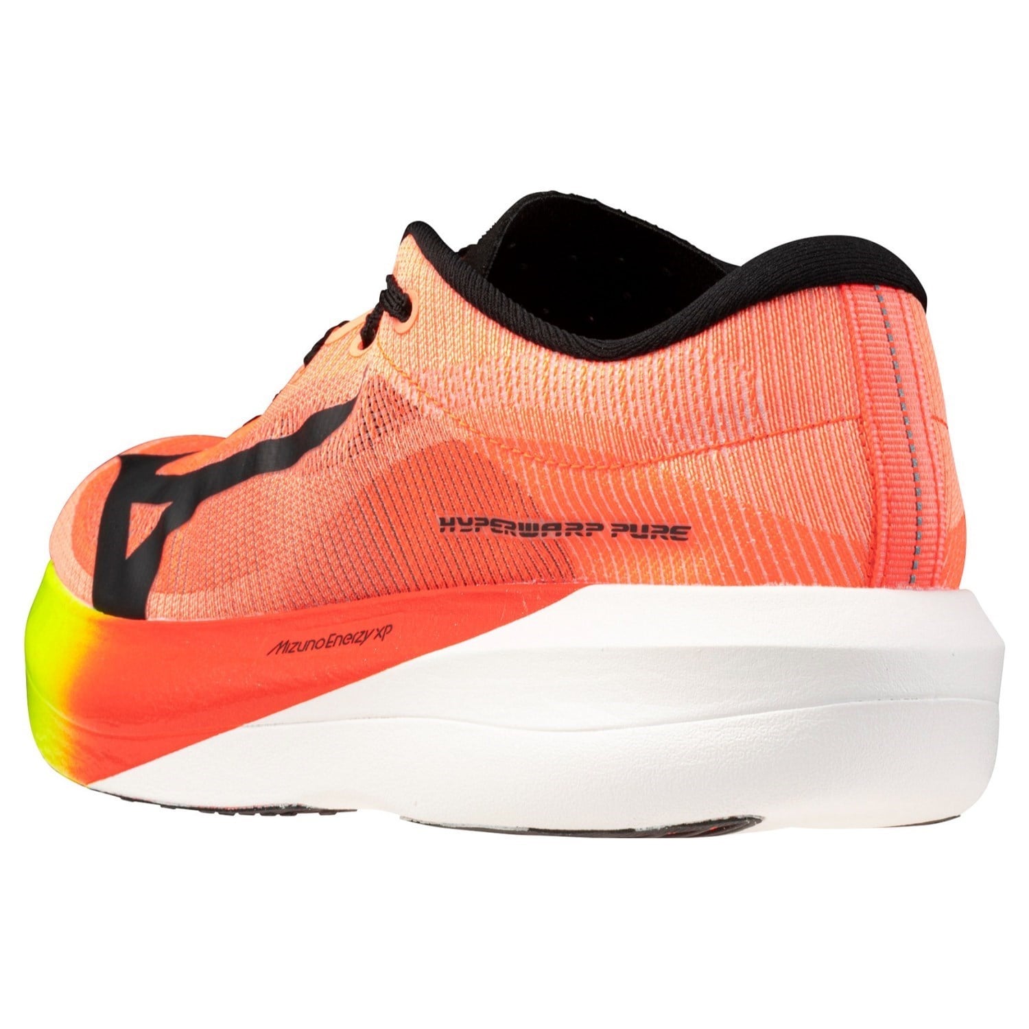 Mizuno Hyperwarp Pure - Unisex Racing Shoes - Lava Orange/Black/Lightning Yellow - image 6