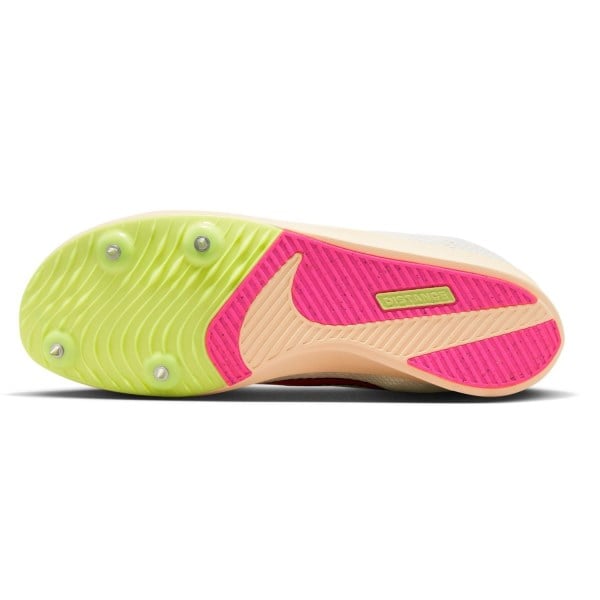 Nike Zoom Rival Distance - Unisex Track Running Spikes - Sail/Fierce Pink/Light Lemon