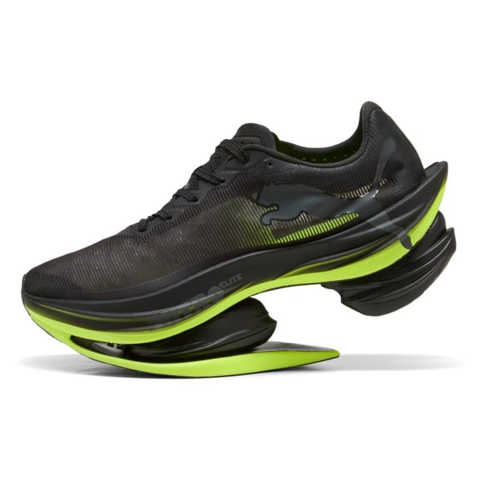 Puma Fast-RB Nitro Elite 2 - Mens Racing Shoes - Black/Lime Squeeze