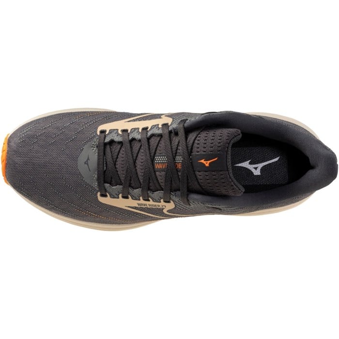 Mizuno Wave Rider 29 - Mens Running Shoes - Quiet Shade/Summer Sand/Shocking Orange