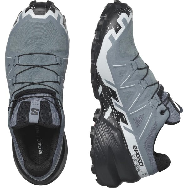 Salomon Speedcross 6 GTX - Womens Trail Running Shoes - Flint Stone/Black/Heather