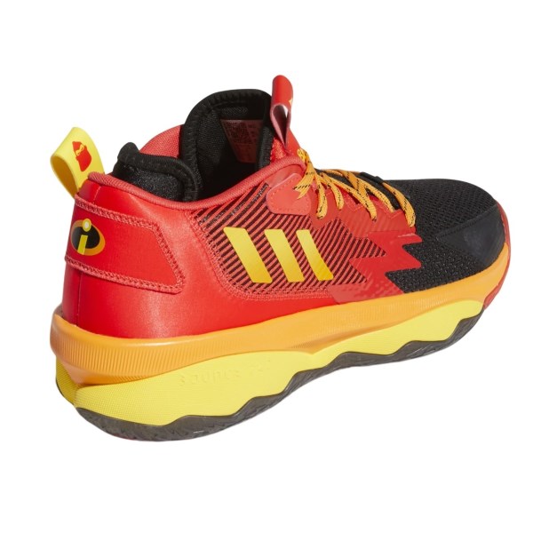 Adidas Dame 8 Mr. Incredible - Mens Basketball Shoes - Core Black/Team Yellow/Vivid Red