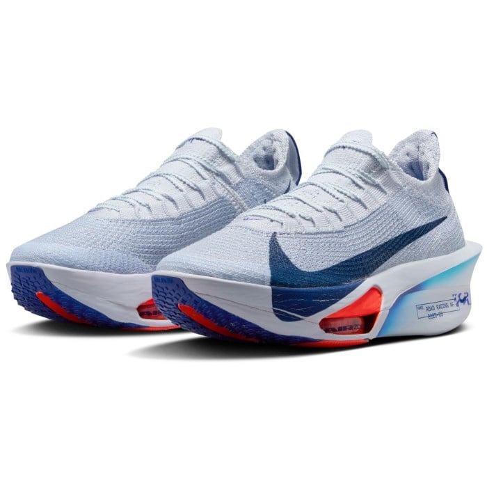 Nike Air Zoom Alphafly 3 - Womens Racing Shoes - Football Grey/Blue Void/Ghost