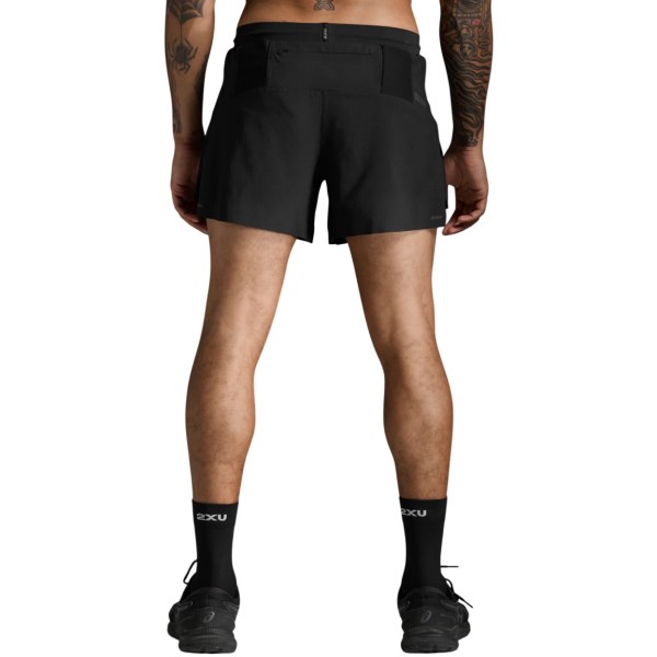 2XU Mens Light Speed 5in Shorts - Black/Black Reflective