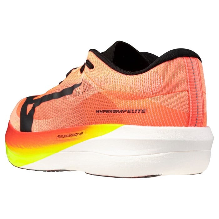 Mizuno Hyperwarp Elite - Unisex Racing Shoes - Lava Orange/Black/Lightning Yellow - image 6