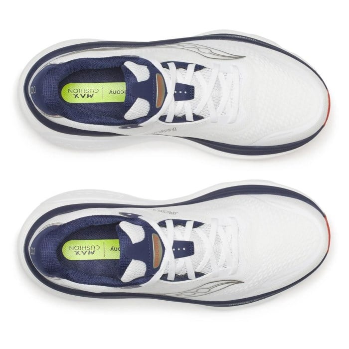 Saucony Hurricane 26 - Mens Running Shoes - White/Naval - image 5