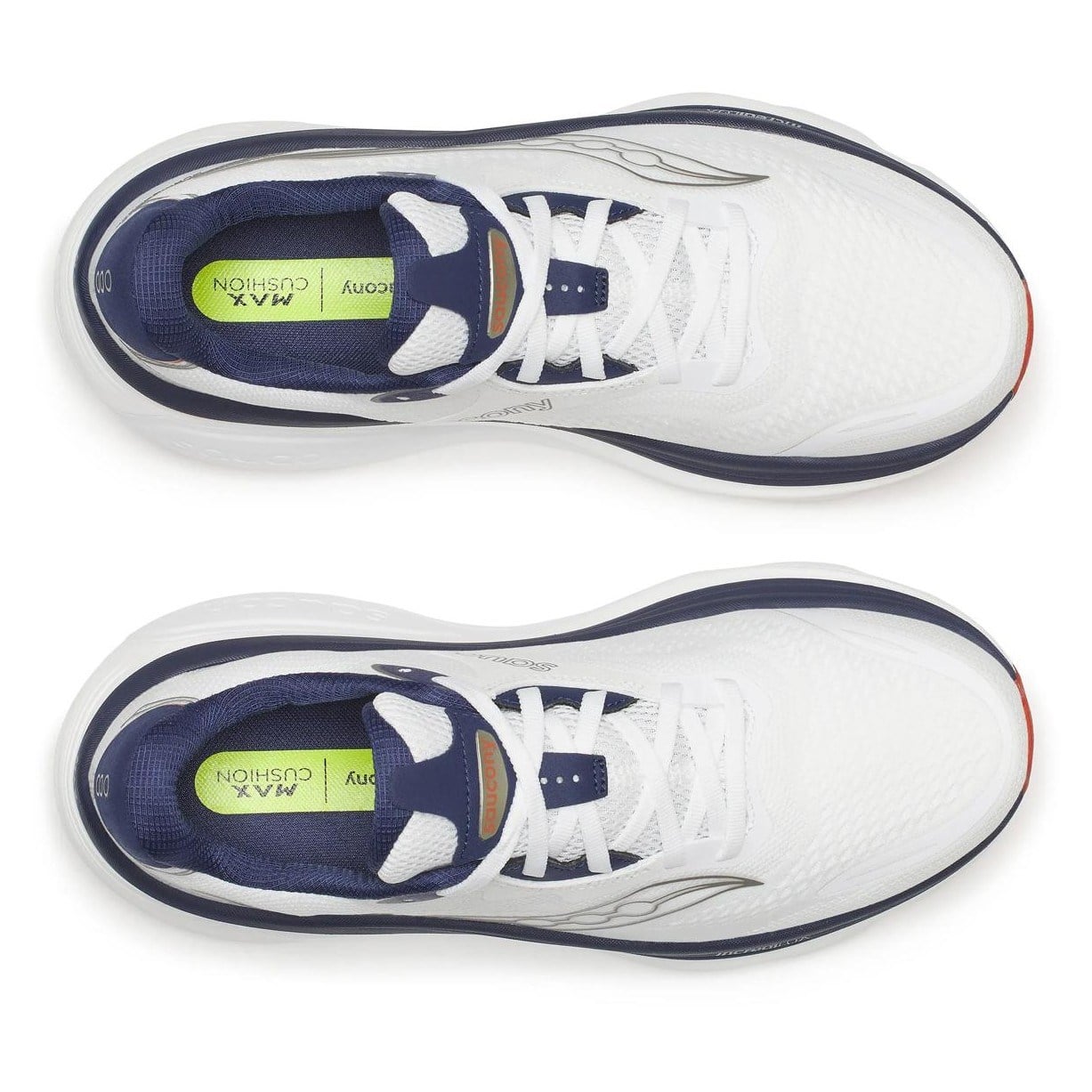 Saucony Hurricane 26 - Mens Running Shoes - White/Naval - image 5