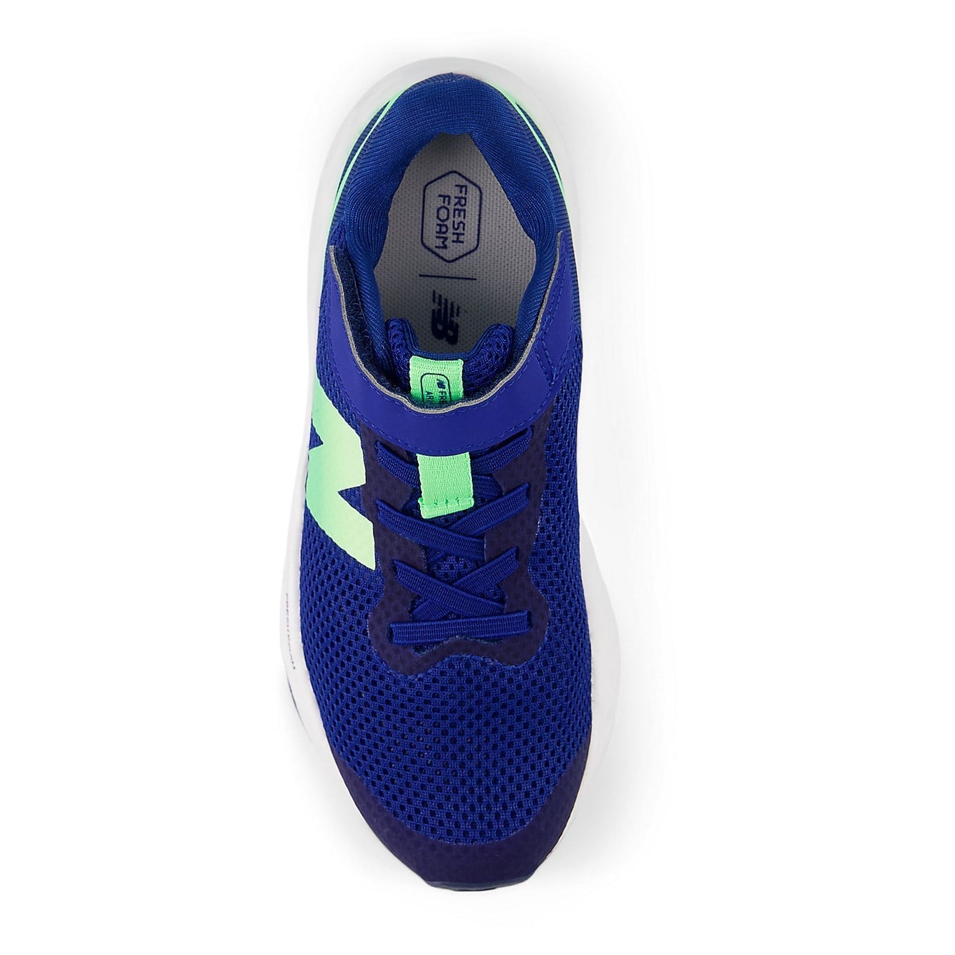 New Balance Fresh Foam Arishi v4 Velcro - Kids Running Shoes - Galaxy Blue/Lime - image 4