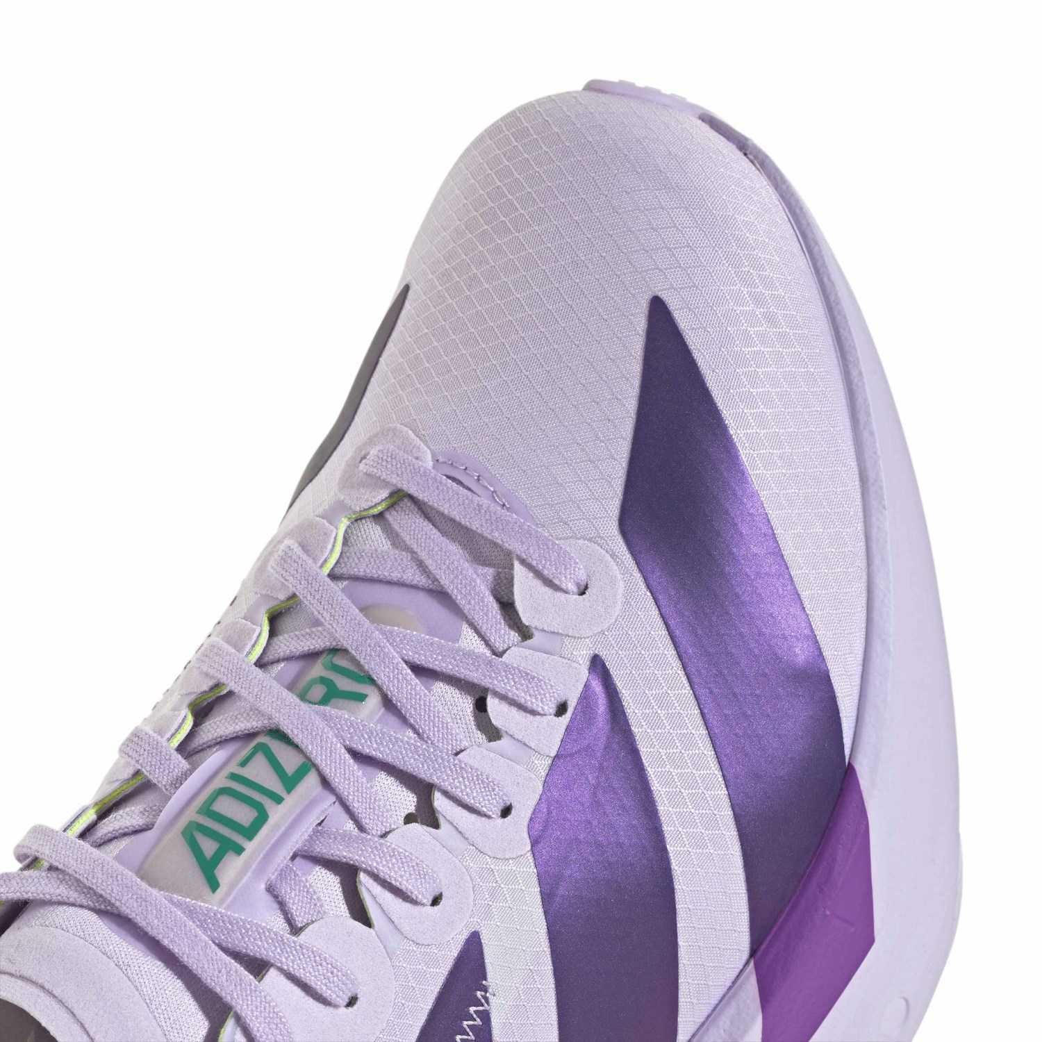 adidas Adizero Adios Pro 4 - Womens Racing Shoes - Purple Tint/Solar Purple/Signal Green - image 8