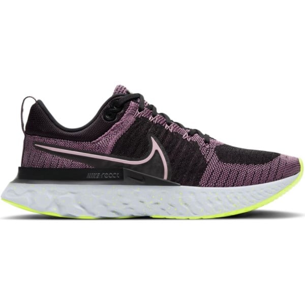 Nike React Infinity Run Flyknit 2 - Womens Running Shoes - Violet Dust/Elemental Pink/Black