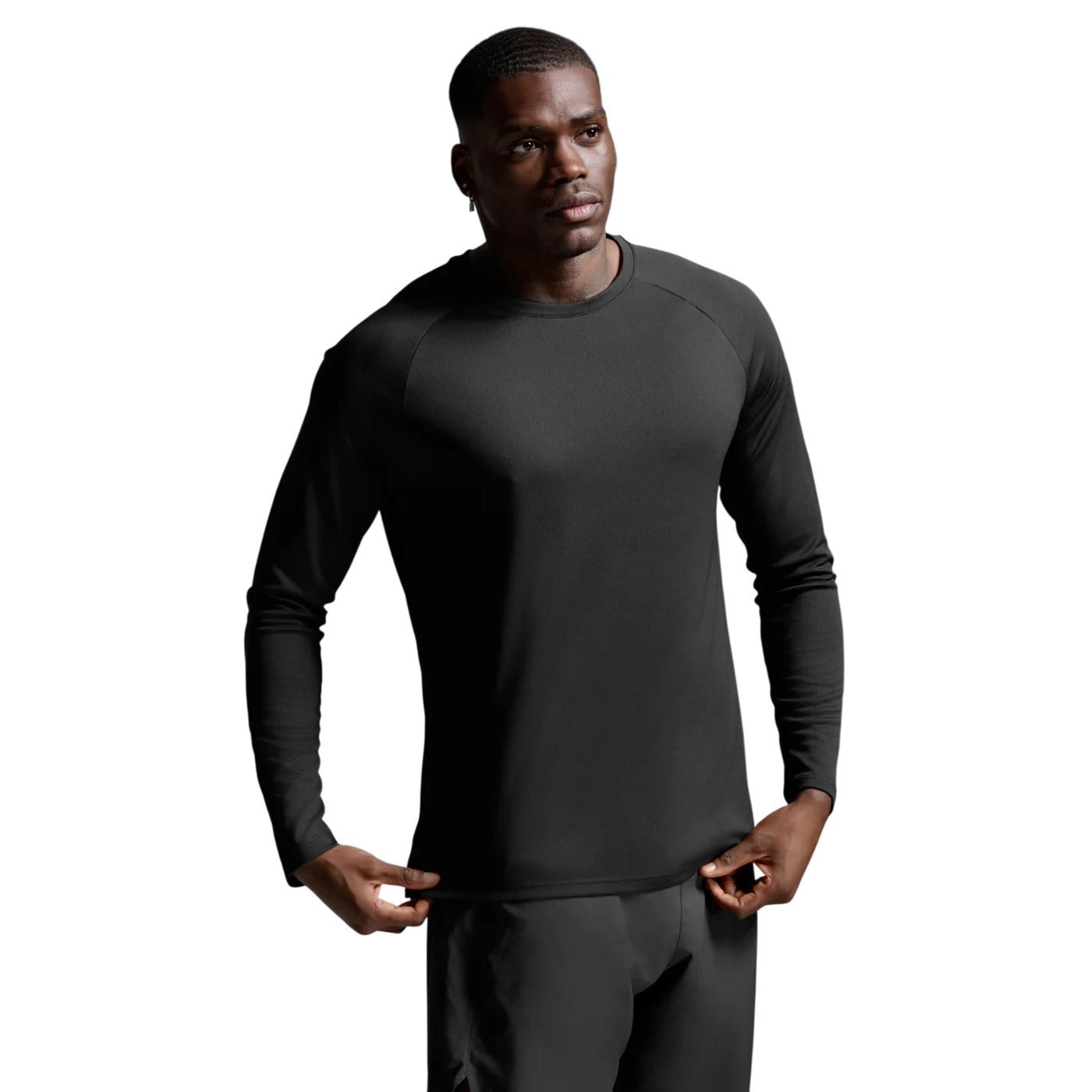 2XU Mens Aero Long Sleeve Top - Black/Silver Reflective