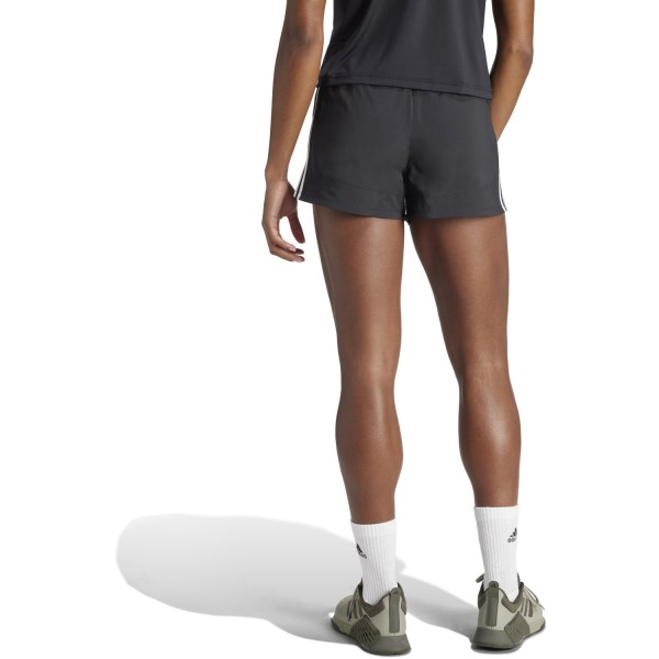 adidas Womens Pacer Training Woven Hi-Rise Shorts - Black/White