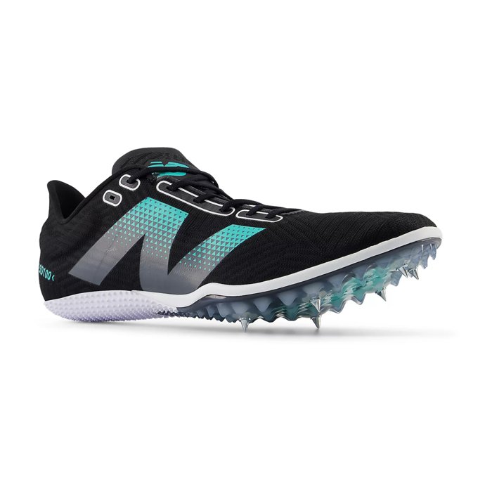 New Balance SD 100v5 - Mens Track Sprint Spikes - Black/Cyber Jade