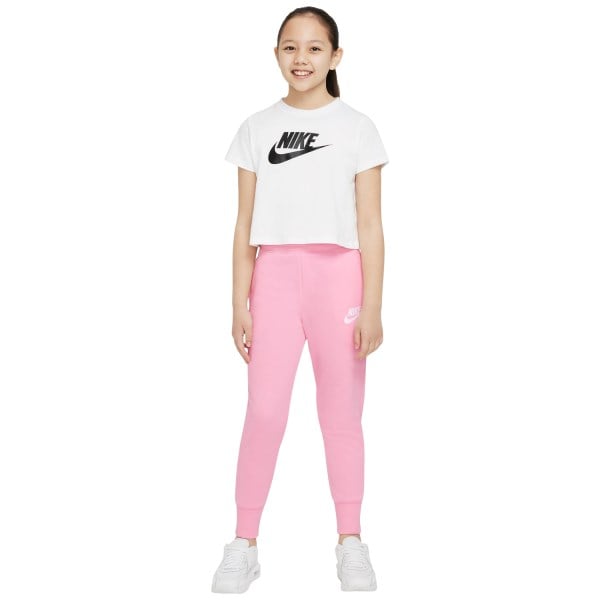 Nike Sportswear Club French Terry Kids Girls Track Pants - Medium Soft Pink/White